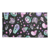 Halloween-gotische Apotheke und Friedhof Kissenbezug (Rückseite-Links)