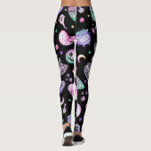 Halloween-gotische Apotheke und Friedhof Leggings (Rückseite)
