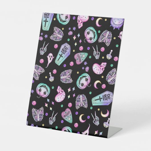 Halloween-gotische Apotheke und Friedhof Sockelschild (Vorderseite)