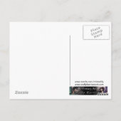 Halloween Gotische Herbstmärchen und Kerze Postkarte (Rückseite)