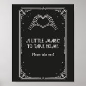 Halloween-Gotische Hochzeitsdusche Geschenk Poster (Vorne)