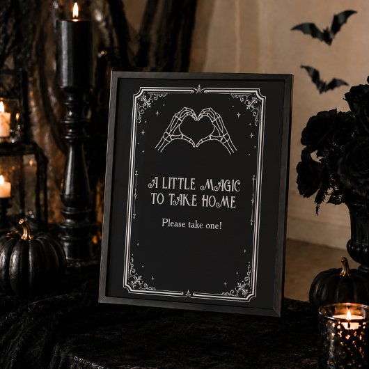 Halloween-Gotische Hochzeitsdusche Geschenk Poster