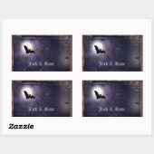 Halloween/gotische kleine Aufkleber-Schablone Rechteckiger Aufkleber (Blatt)