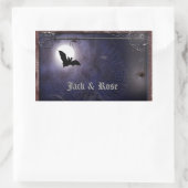 Halloween/gotische kleine Aufkleber-Schablone Rechteckiger Aufkleber (Tasche)