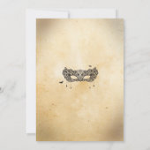 Halloween Gotische Maskerade Party Einladung (Rückseite)