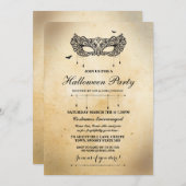 Halloween Gotische Maskerade Party Einladung (Vorne/Hinten)