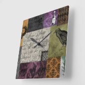 Halloween Gotische Mittelalterliche Apotheke Kunst Quadratische Wanduhr (Winkel)