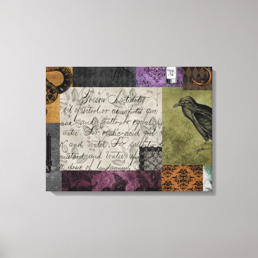 Halloween Gotische Mittelalterliche Kunst Leinwanddruck (Vorderseite)