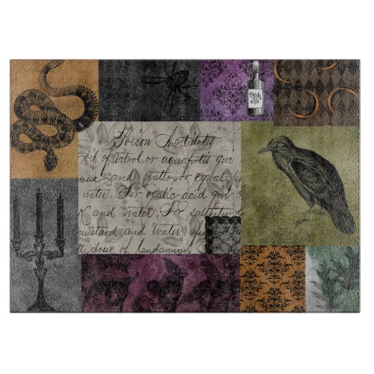 Halloween Gotische Mittelalterliche Kunst Schneidebrett (Vorderseite)