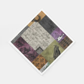 Halloween Gotische Mittelalterliche Kunst Serviette (Ecke)