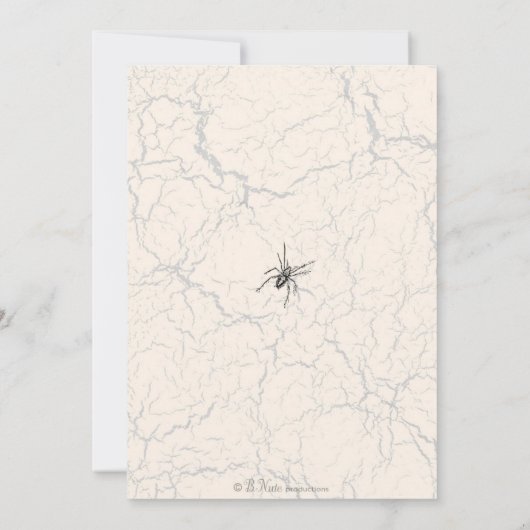 Halloween-Gotische Party Einladung (Rückseite)