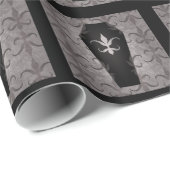 Halloween Gotische Särge in Schwarz und Grau Geschenkpapier (Rolleneckpunkt)