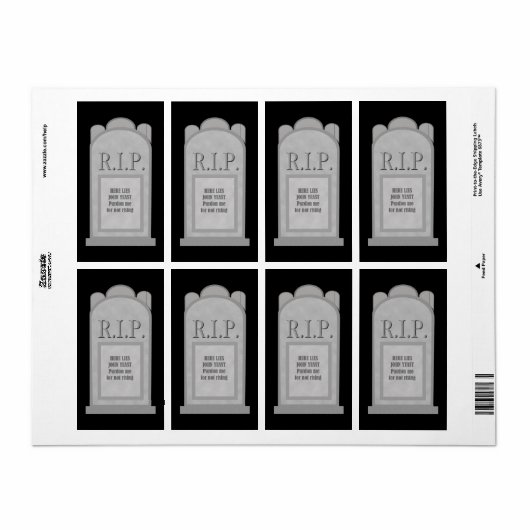 Halloween-Grabstein (Vorne)