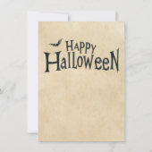 Halloween-Grabstein-Grußkarte (Rückseite)