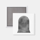 Halloween-Grabstein Magnet (Vorderseite/Rückseite)