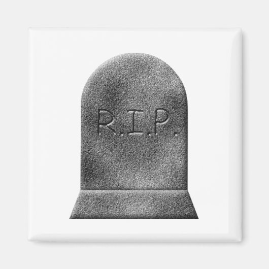Halloween-Grabstein Magnet (Vorne)