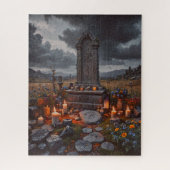 Halloween Grabstein Puzzle (Vertikal)