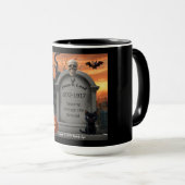Halloween Grabstein Spaß "Alotta B. Lood" Tasse (VorderseiteRechts)