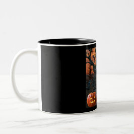 Halloween Grabstein Spaß "Dawn Under" Zweifarbige Tasse