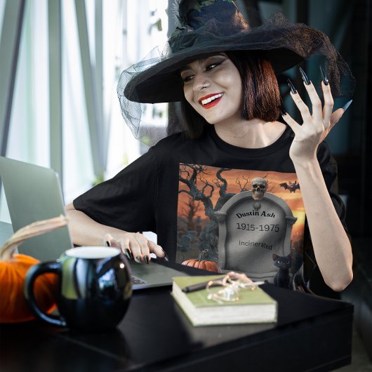 Halloween Grabstein Spaß "Dustin Ash" Tri-Blend Shirt