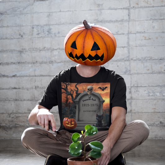 Halloween Grabstein Spaß "Dustin Ash" Tri-Blend Shirt