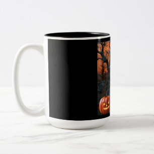 Halloween Grabstein Spaß "Dustin Ash" Zwei-Tone C Zweifarbige Tasse