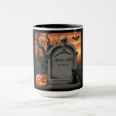 Halloween Grabstein Spaß "Lea Mealone" Tasse (Zentrum)