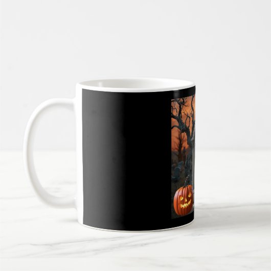Halloween Grabstein Spaß "Myra Maines" Kaffeetasse (Links)