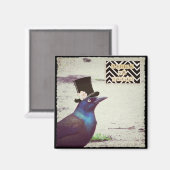Halloween Grackle Magnet (Vorderseite/Rückseite)