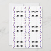 Halloween Gradient Ghost Skull Garland Kinderdusch Einladung (Rückseite)