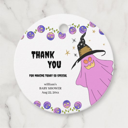 Halloween Gradient Ghost Skull Garland Kinderdusch Geschenkanhänger (Vorderseite)