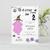 Halloween Gradient Skull Garland Geburtstag Einladung (Stehend Vorderseite)