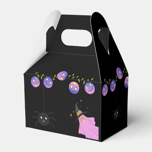 Halloween Gradient Skull Garland Geschenkschachtel (Rückseite)