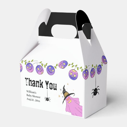 Halloween Gradient Skull Garland Geschenkschachtel (Vorderseite)