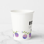 Halloween Gradient Skull Garland Pappbecher (Rechts)