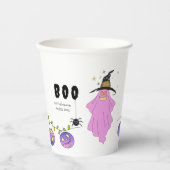 Halloween Gradient Skull Garland Pappbecher (Vorderseite)