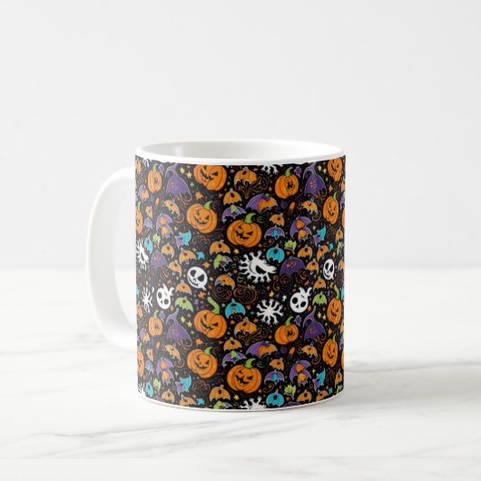Halloween-Grafik Kaffeetasse (Vorderseite Links)