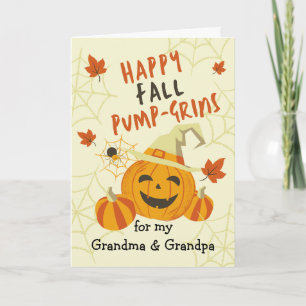 Halloween Grandelierin Jack o' Lantern Karte