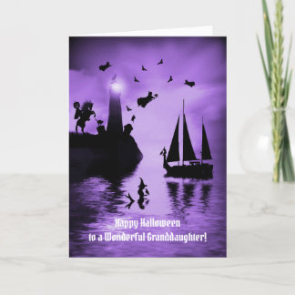 Halloween Grandtochter Fun Mermaid Hexen Karte