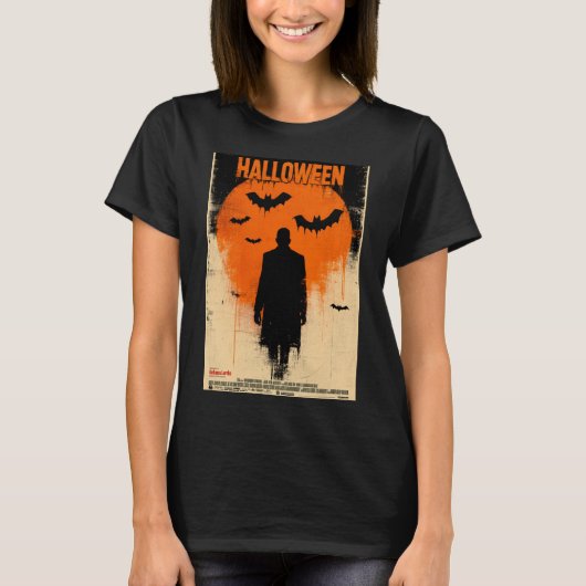 Halloween Graphic - Classic Design Opis der 60er J T-Shirt (Vorderseite)