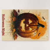 Halloween Graphic - Einzigartiger Stil der 60er Ja Puzzle (Horizontal)