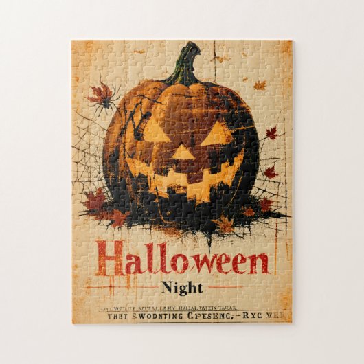Halloween Graphic - Klassisches Design der 60er Ja Puzzle (Vertikal)