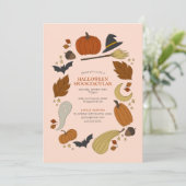 Halloween Graphic Party Einladung (Stehend Vorderseite)