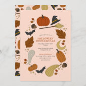 Halloween Graphic Party Einladung (Vorne/Hinten)