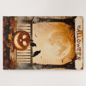 Halloween Graphic - Poster-Ästhetik der 60er Jahre Puzzle (Horizontal)