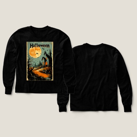 Halloween Graphic - Poster-Stil der 1960er Jahre (Design Vorder- & Rückseite)