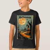 Halloween Graphic - Poster-Stil der 1960er Jahre T-Shirt (Vorderseite)
