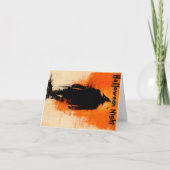 Halloween Graphic - Poster Vibes der 60er Jahre Dankeskarte (Vorderseite)