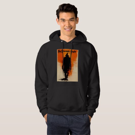 Halloween Graphic - Poster Vibes der 60er Jahre Hoodie (Vorne ganz)