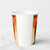 Halloween Graphic - Poster Vibes der 60er Jahre Pappbecher (Links)